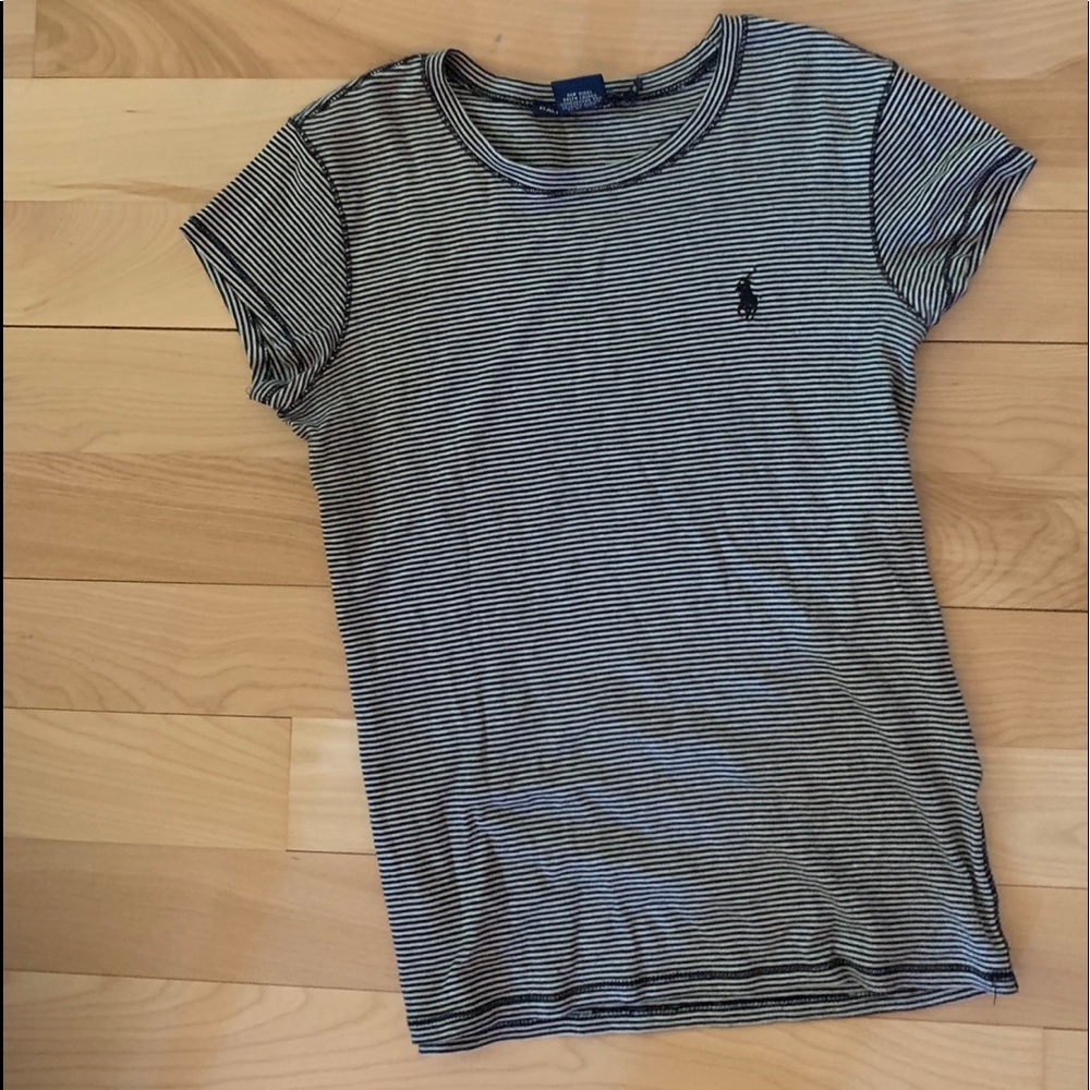 Polo striped top